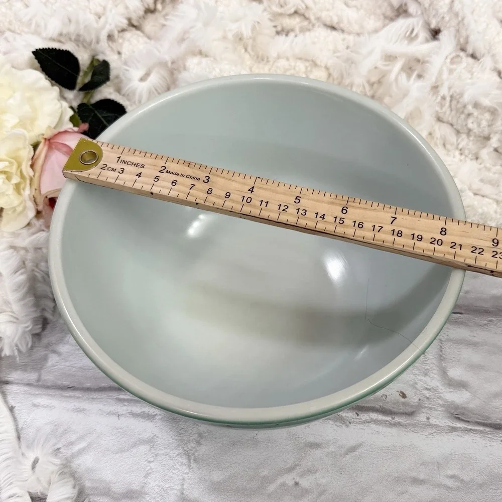 Vtg 1940's Pyrex‎ Green Primary Mixing Bowl  No Number Original (2 1/2 Qt.) Bowl